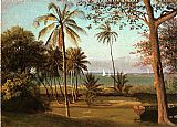 Albert Bierstadt Canvas Paintings - Florida Scene